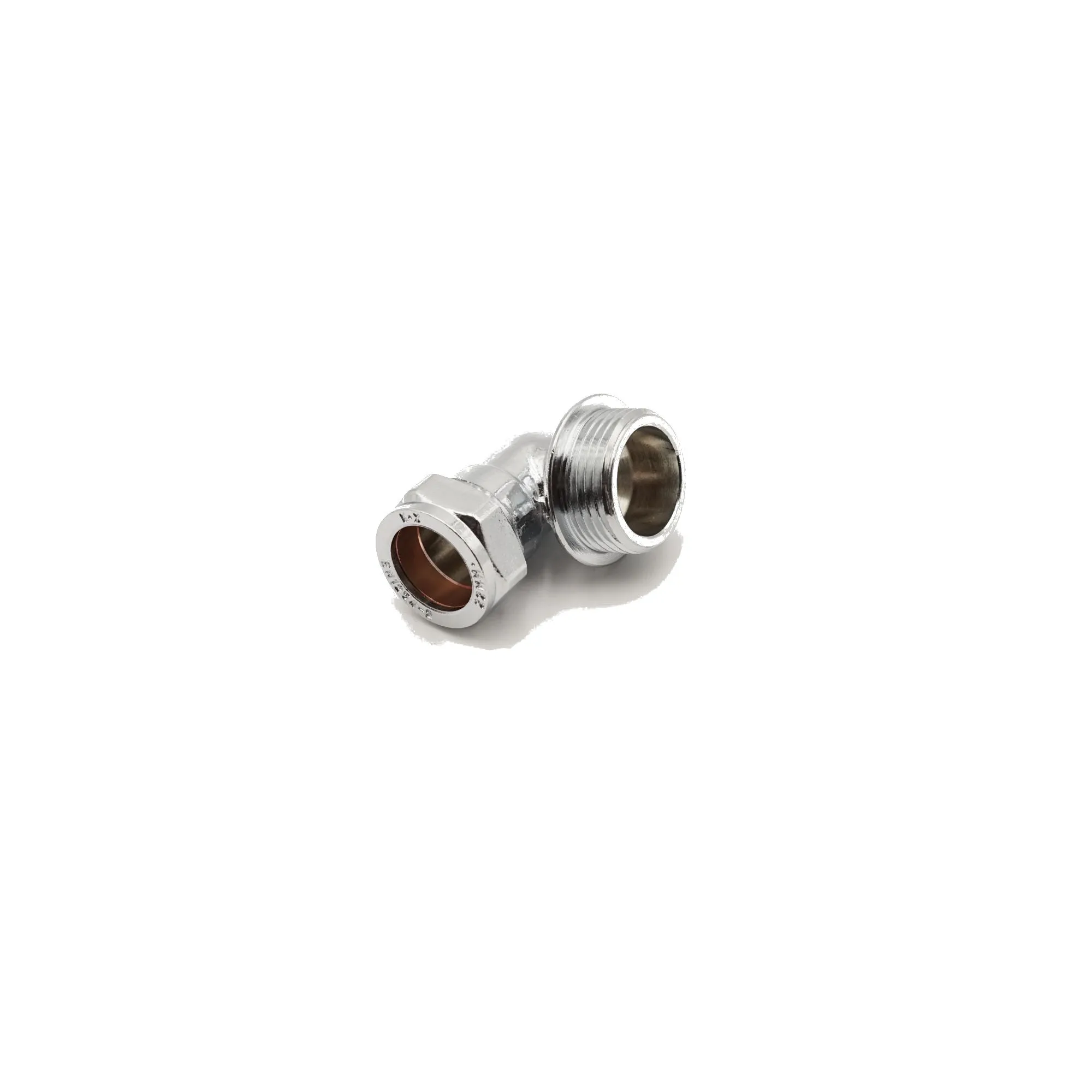 PrimaPlus Chrome Compression Elbow 22mm x 1" Male (Pack of 10)