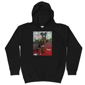 "Christmas Dog" Kids Hoodie Sweatshirt ("Lucy")