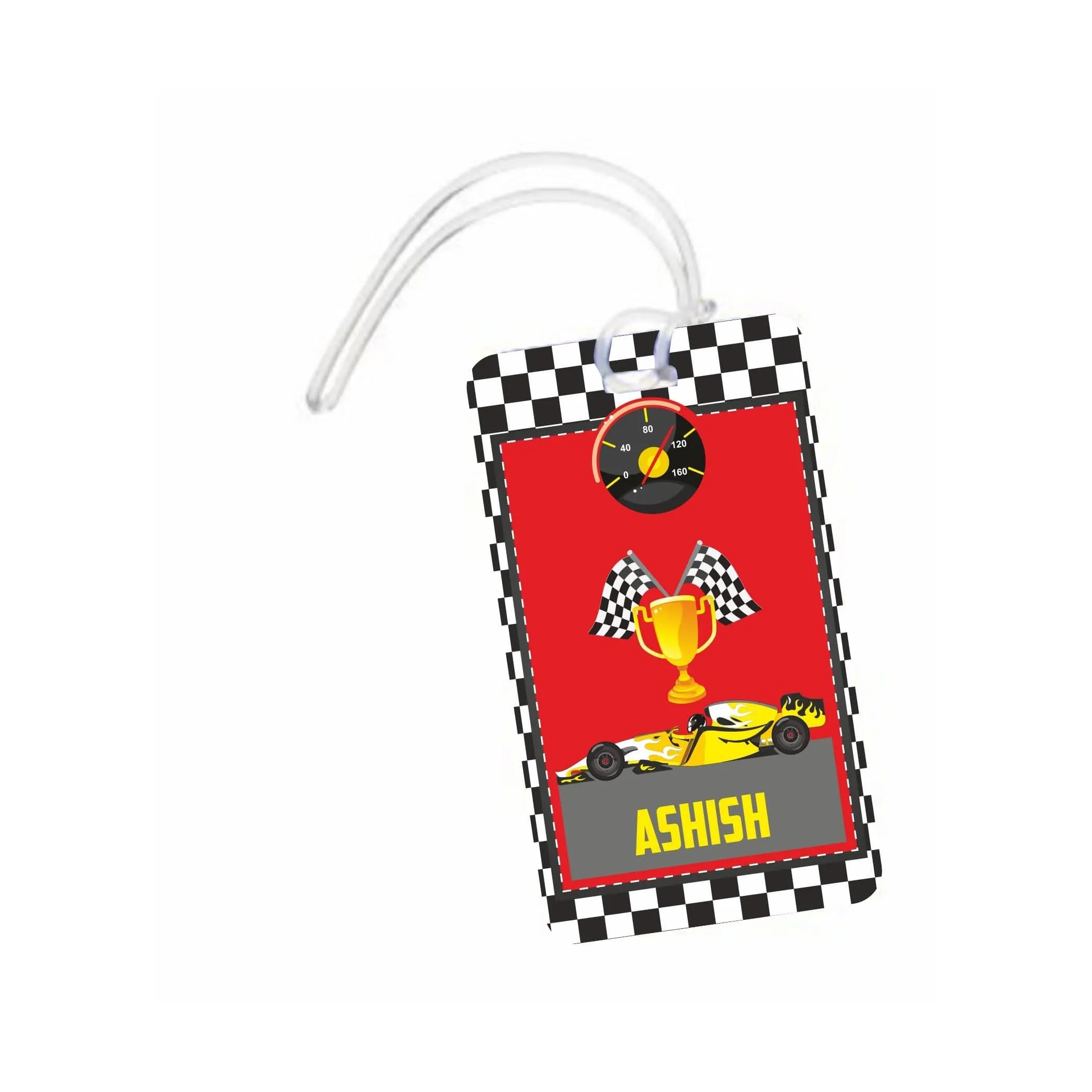 Race Car Luggage Tag