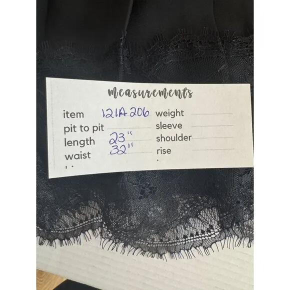 Ralph Lauren NWOT Black Size 8 Pleated Midi Skirt Lace Trim