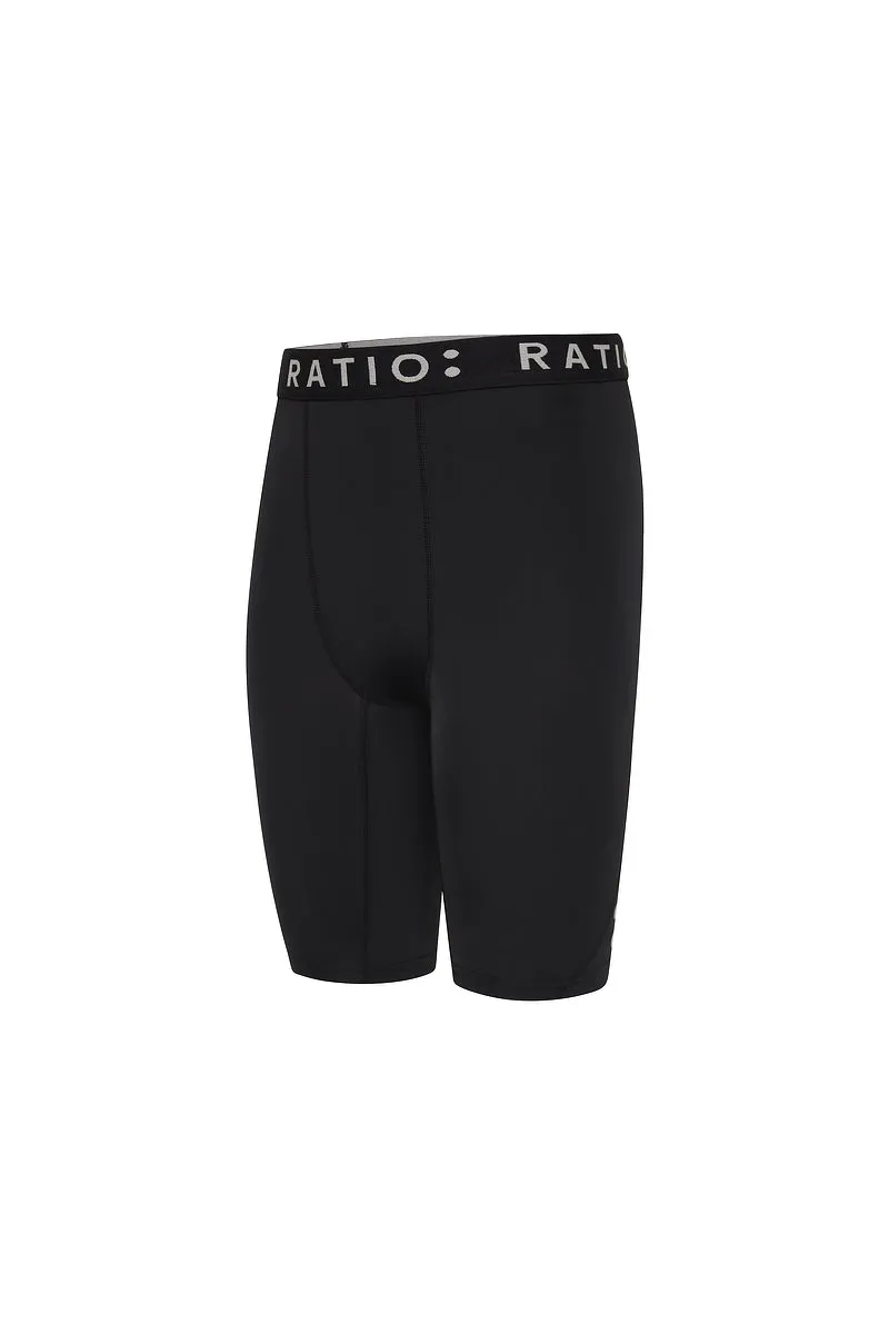 RATIO: Boy's Compression Short - Black
