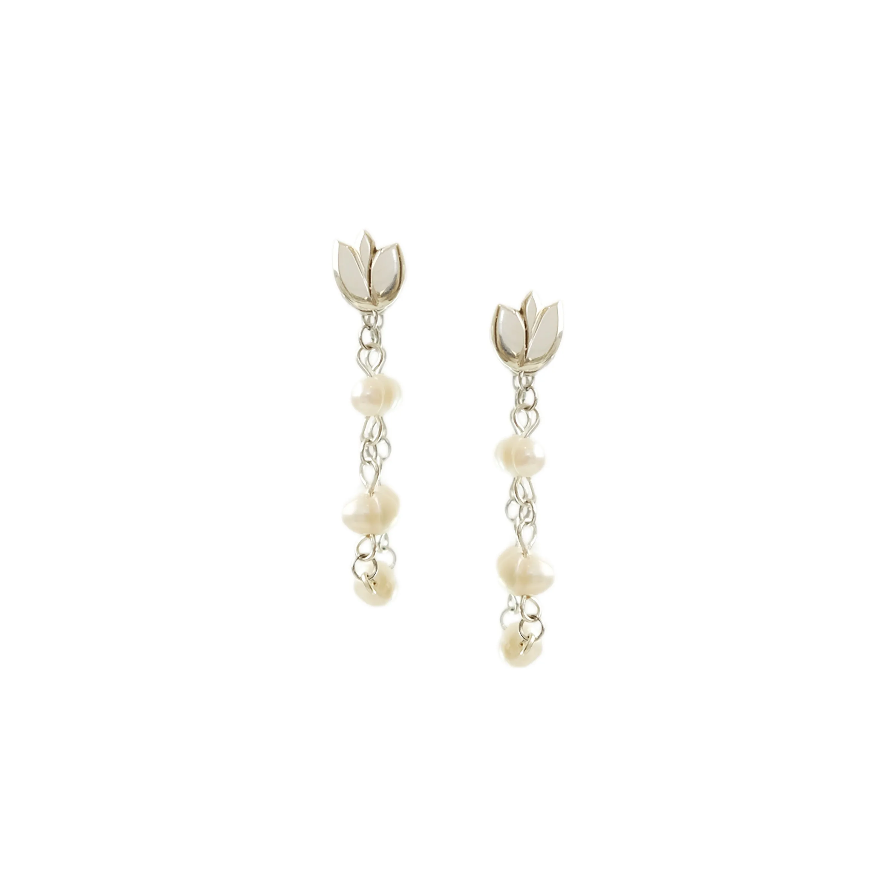 Ray Stud Earrings in Sterling Silver