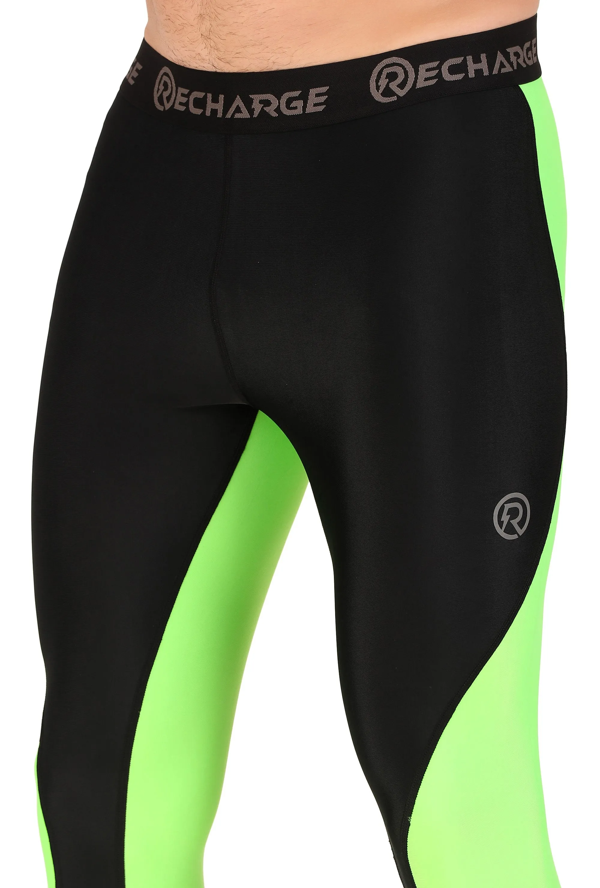 Recharge DC Polyester Compression Pant (Neon Green)