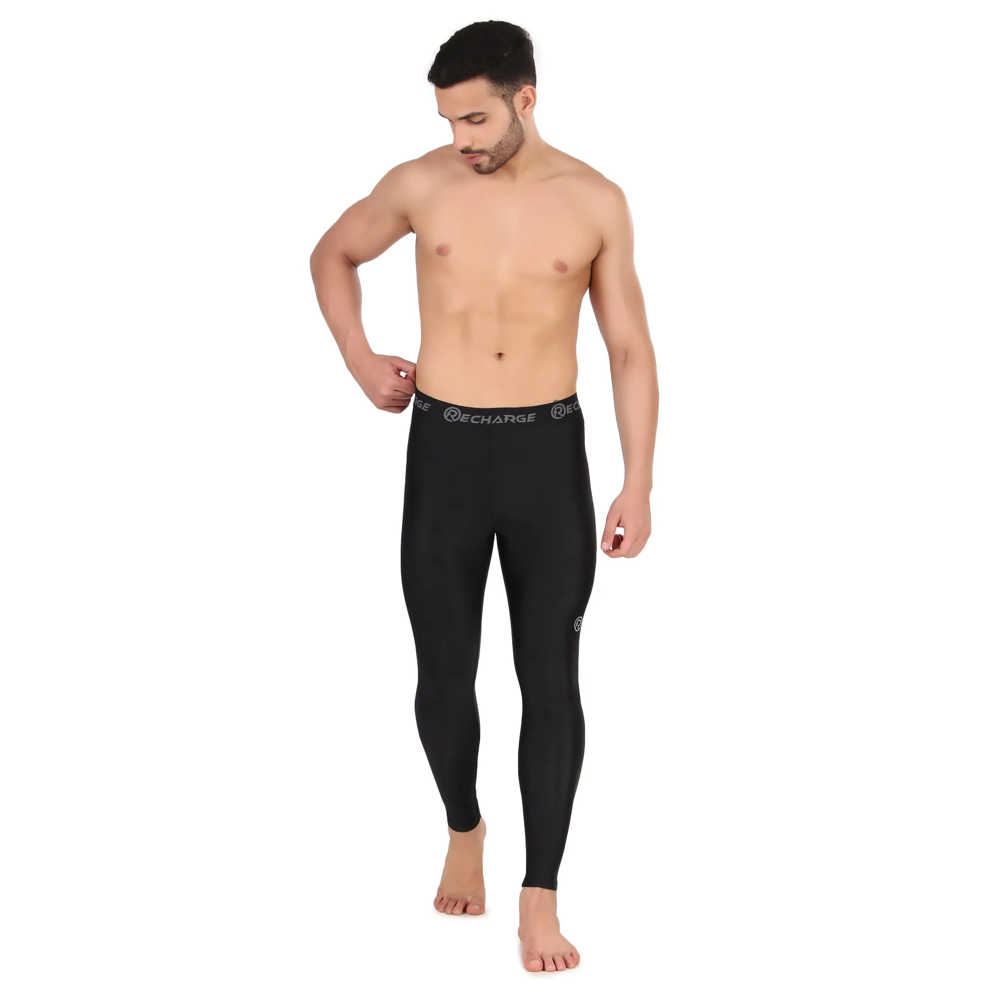 Recharge Polyester Compression Pant (Black)