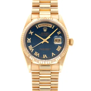 Rolex Yellow Gold Day-Date Aventurine Dial Watch Ref. 18038