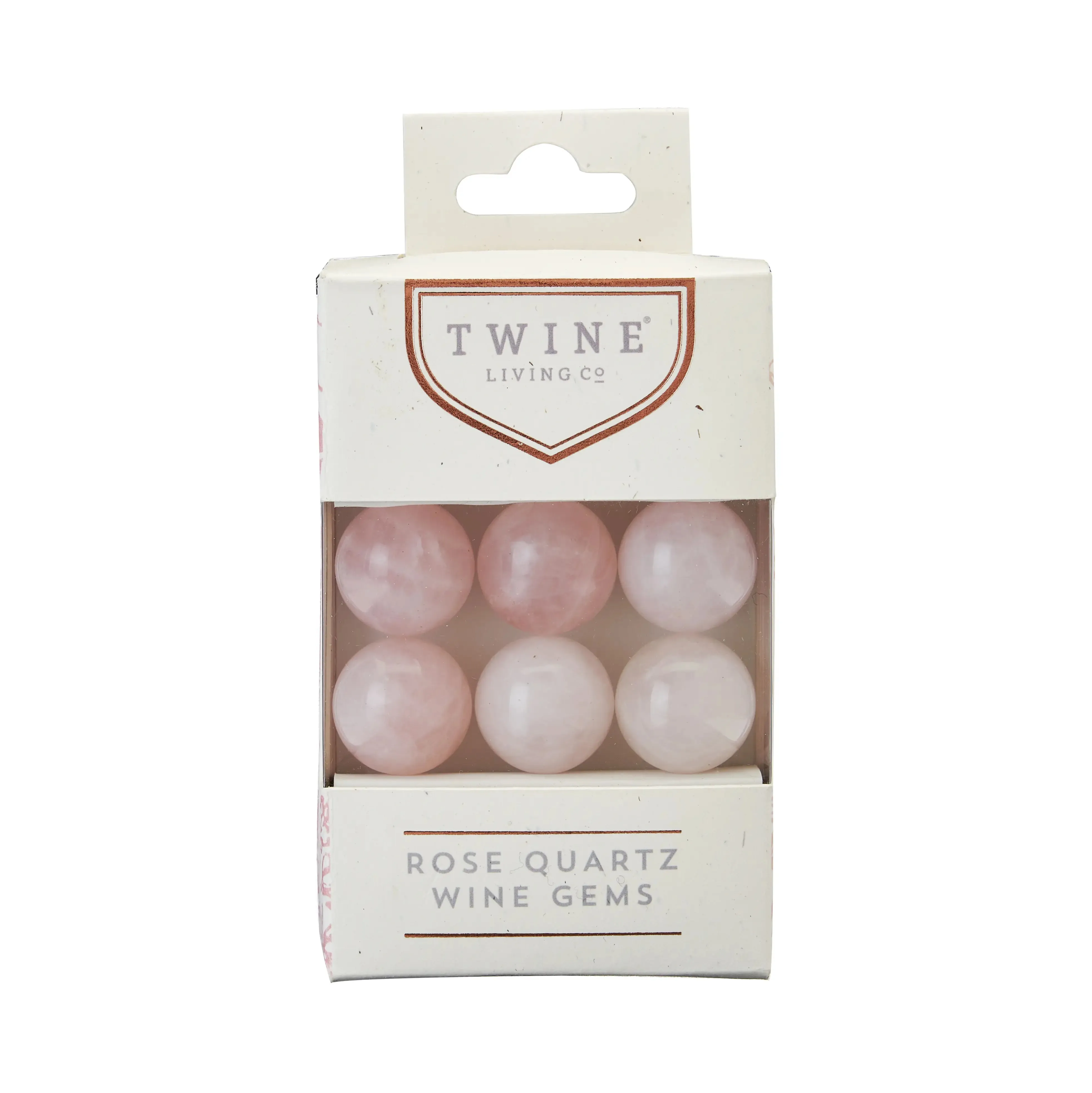 Rose Quartz Wine Gems Set of 6