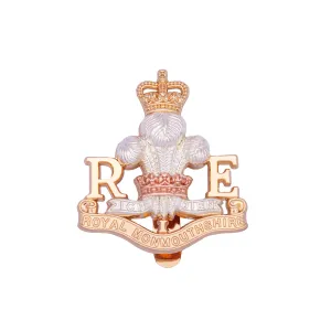 Royal Monmouthshire Royal  Engineers Metal Cap Badge
