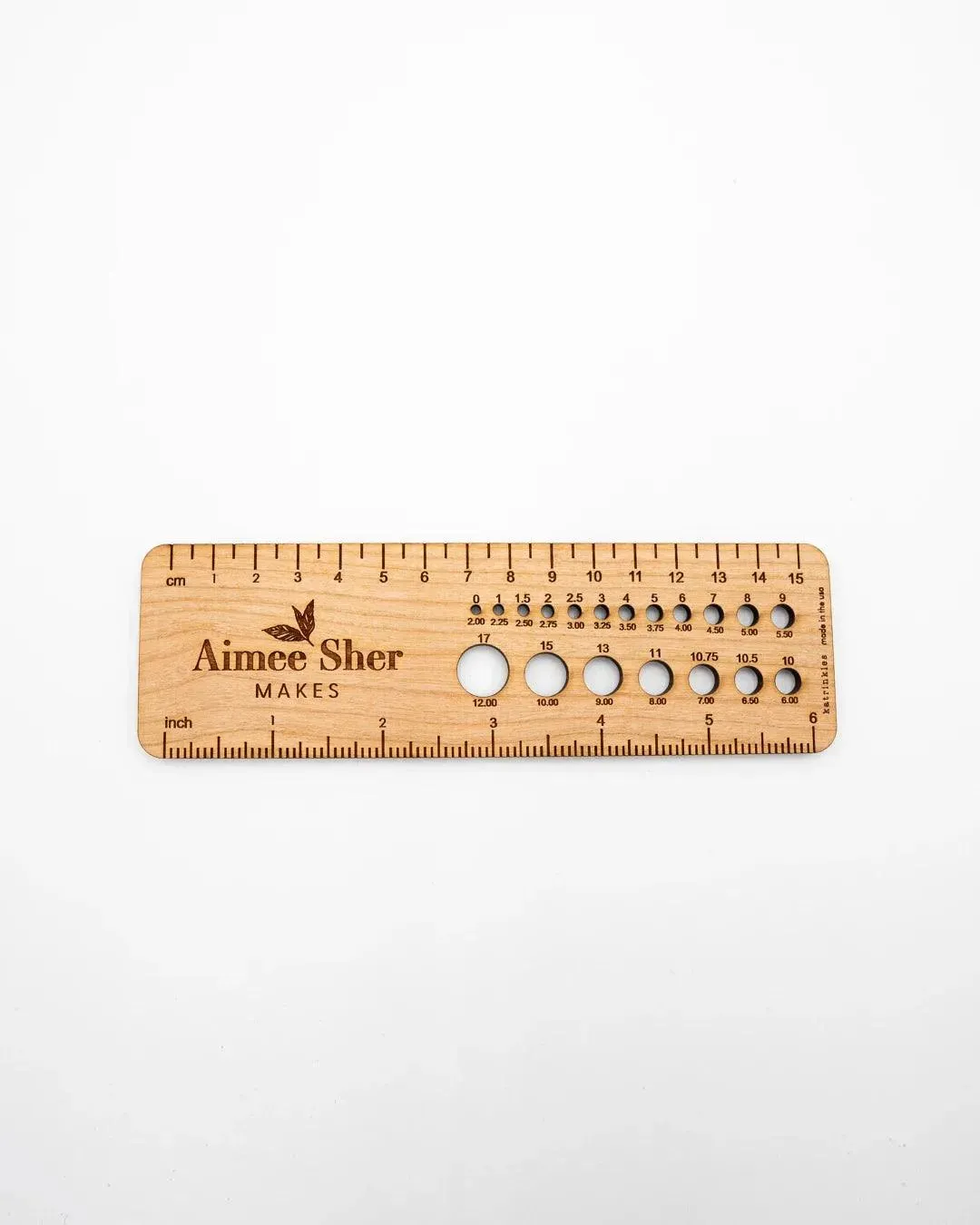 Ruler With Needle Gauge Tool