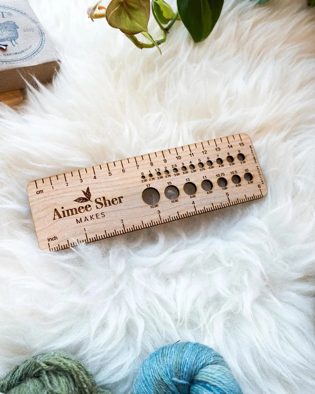 Ruler With Needle Gauge Tool