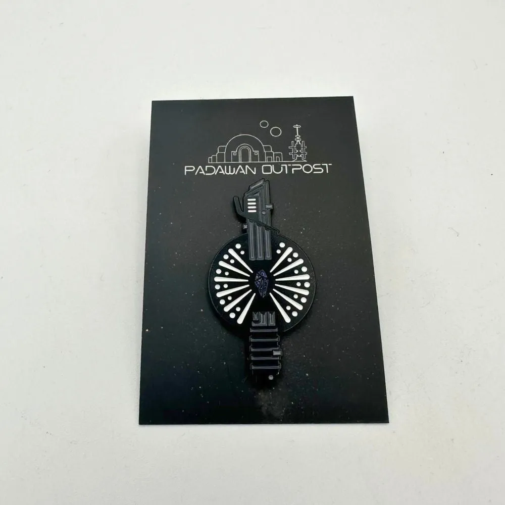 Saber crystal pin badge