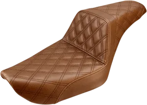 Saddlemen 896-04-175BR Step-Up Full Lattice Stitch Seat - Brown