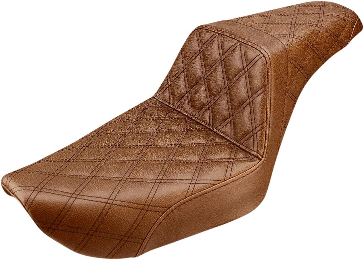 Saddlemen 896-04-175BR Step-Up Full Lattice Stitch Seat - Brown