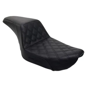 Saddlemen - Step Up Seat - 1996-2003 Dyna FXD - Lattice Diamond Stitch