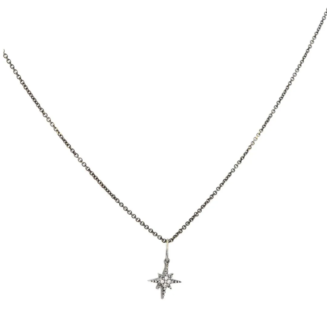 SALE - Mini Diamond Starburst Necklace