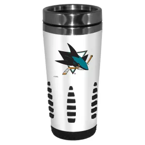 San Jose Sharks Travel Mug - 16 oz. White Huntsville