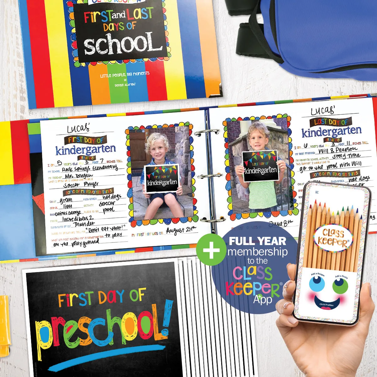 School Keepsake Bundle | Class Keeper®   Photo Prop Deck   Class Keeper® Mobile App