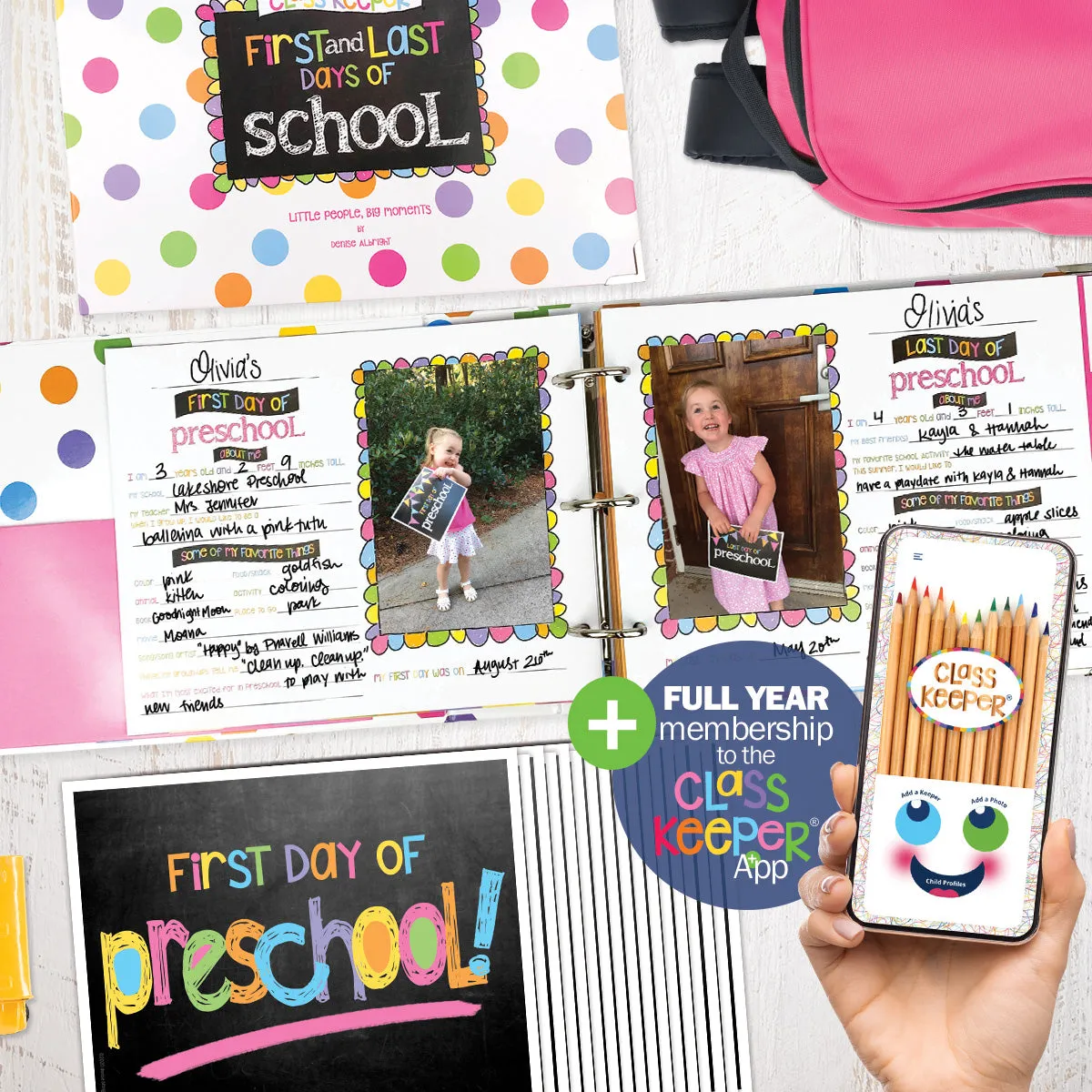 School Keepsake Bundle | Class Keeper®   Photo Prop Deck   Class Keeper® Mobile App