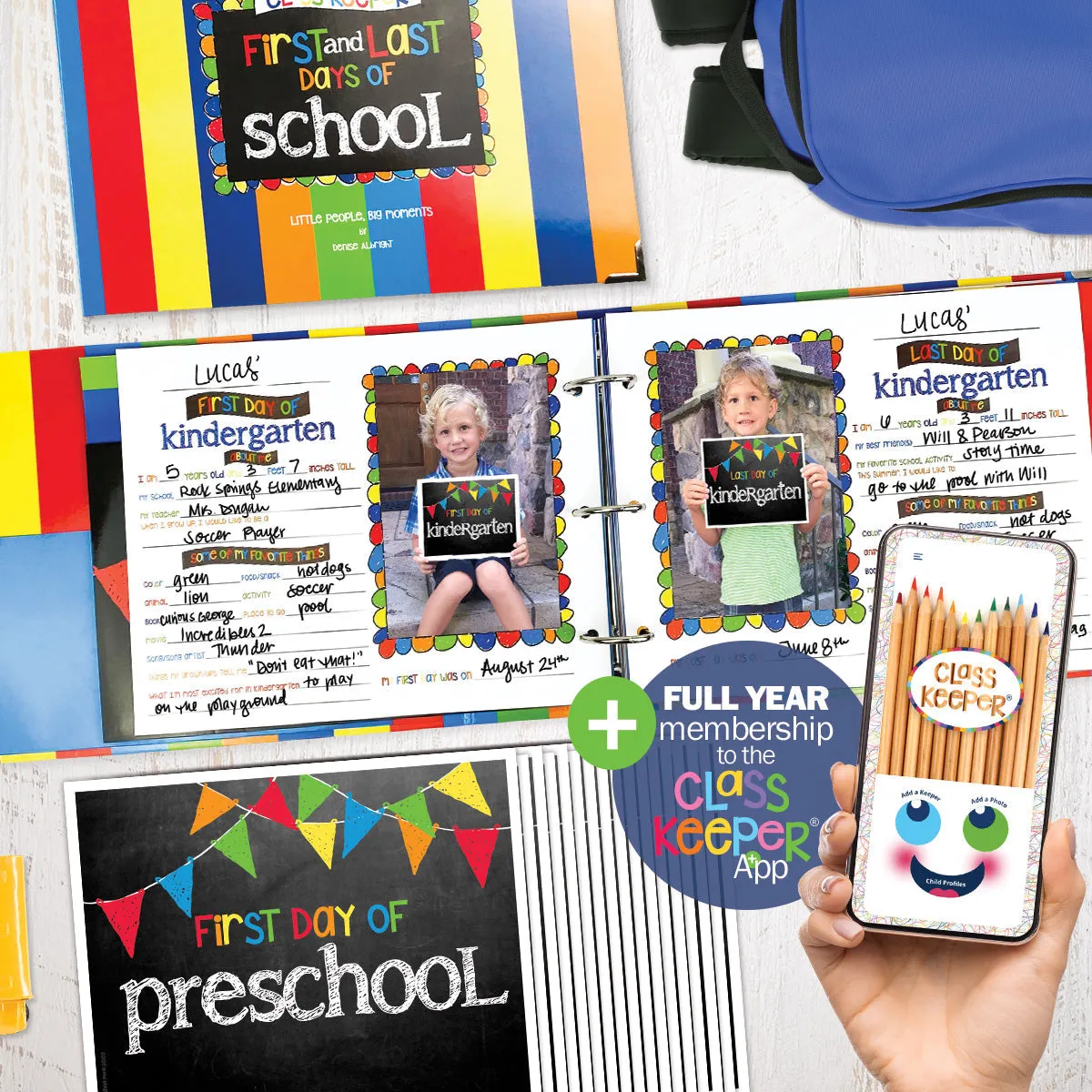 School Keepsake Bundle | Class Keeper®   Photo Prop Deck   Class Keeper® Mobile App