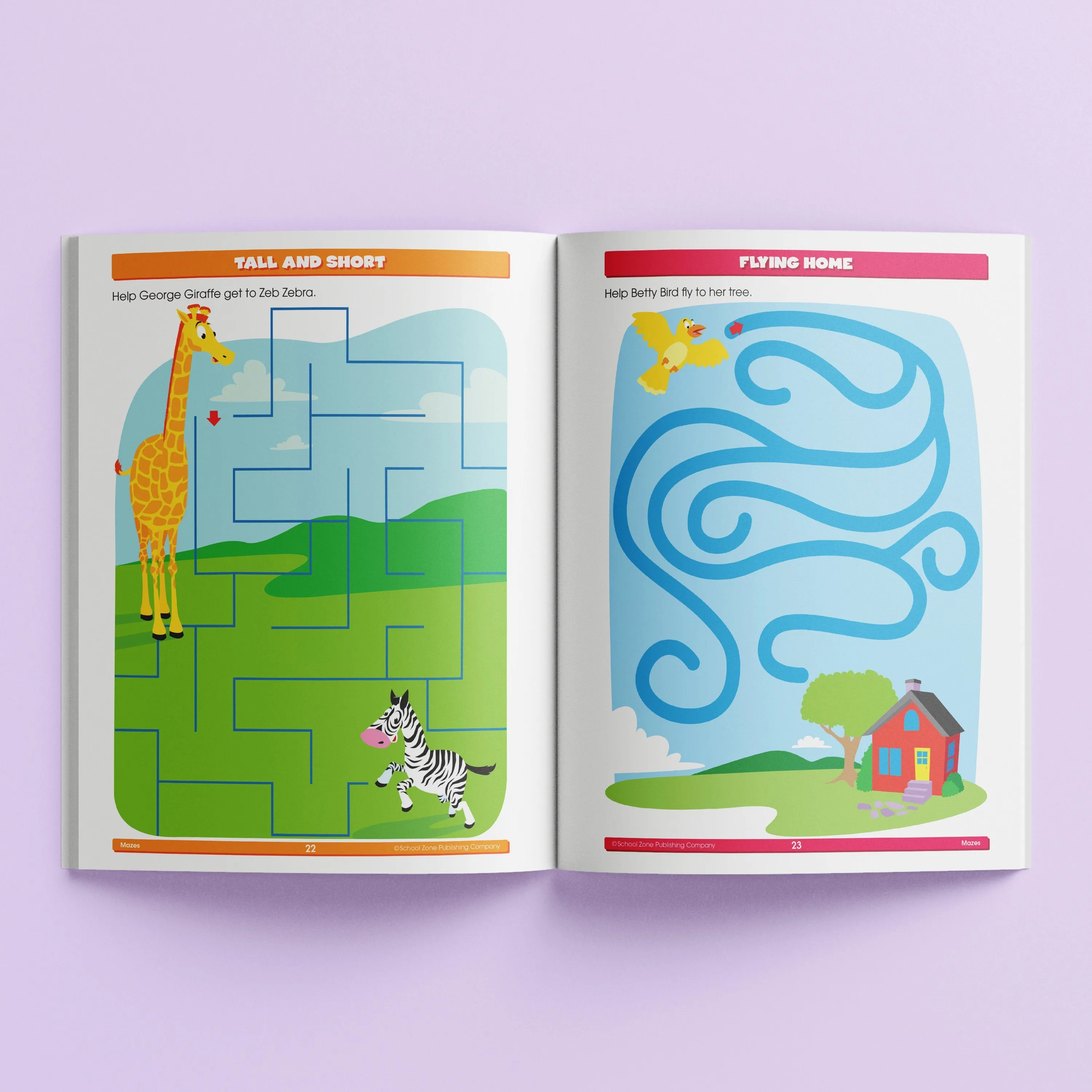 School Zone Activity Zone Mazes