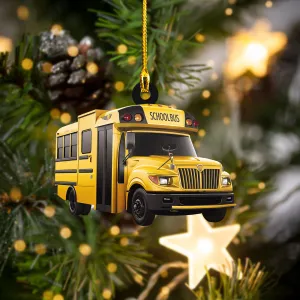 Shaped Ornament - School Bus
