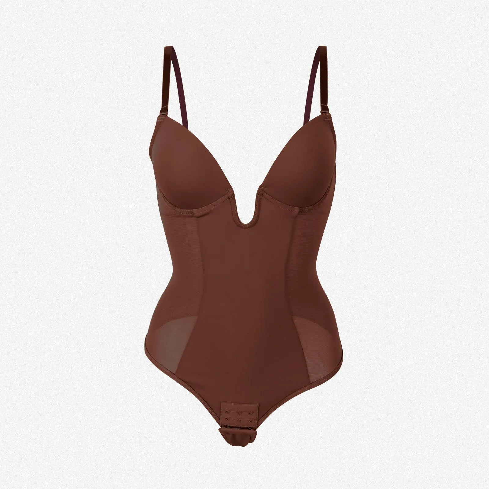 Shaperin Backless U Plunge Thong Shapewear Bodysuit