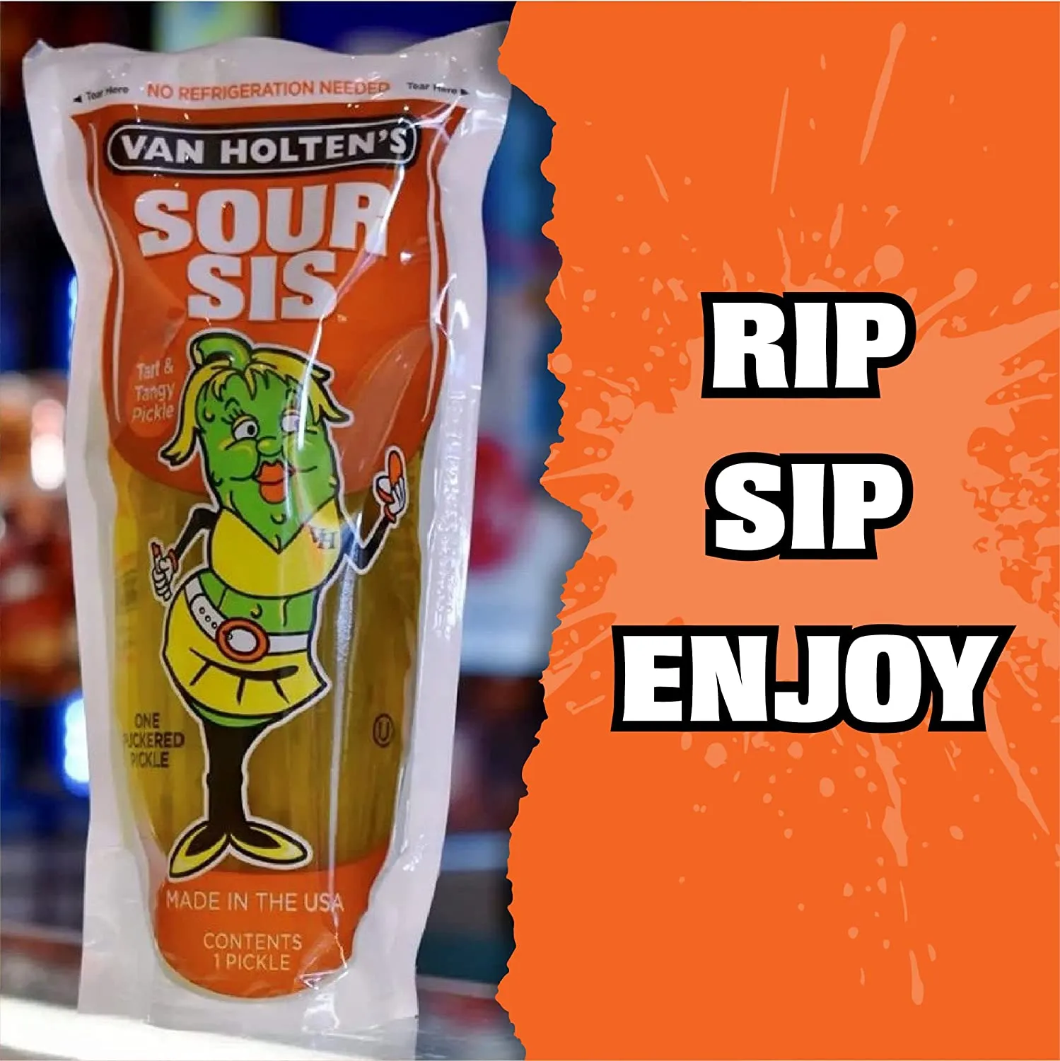 Short Date: Van Holten's | Sour Sis Pickle in a Pouch