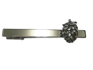 Silver Toned Brewing Beer Hops Tie Clip