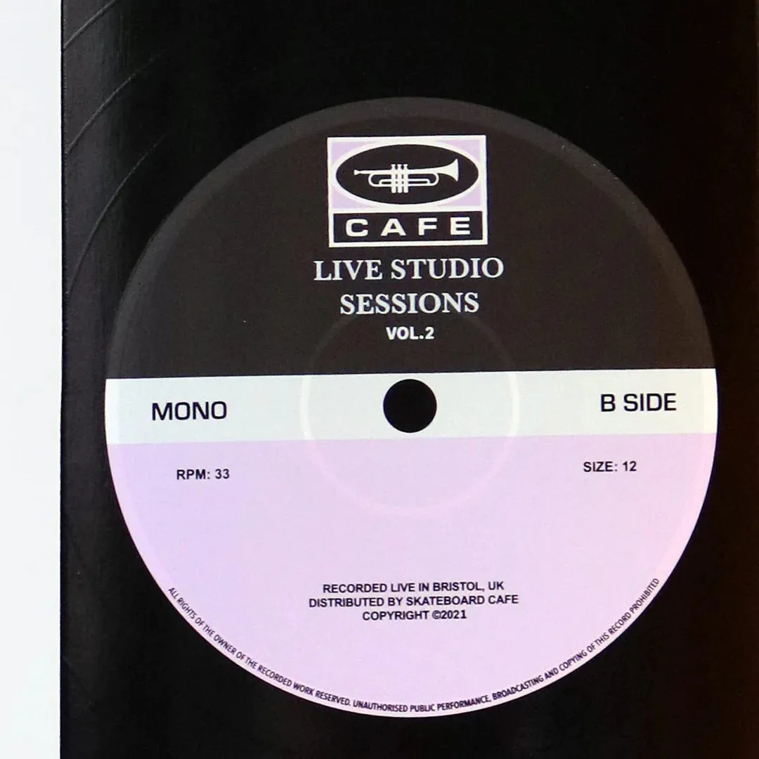 Skateboard Cafe 45 Black/Lavender Skateboard Deck - 8.25
