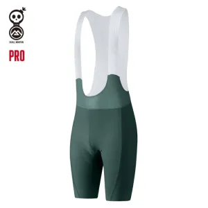 SKULL MONTON WOMENS BIB SHORTS MINIMA TEAL GREEN