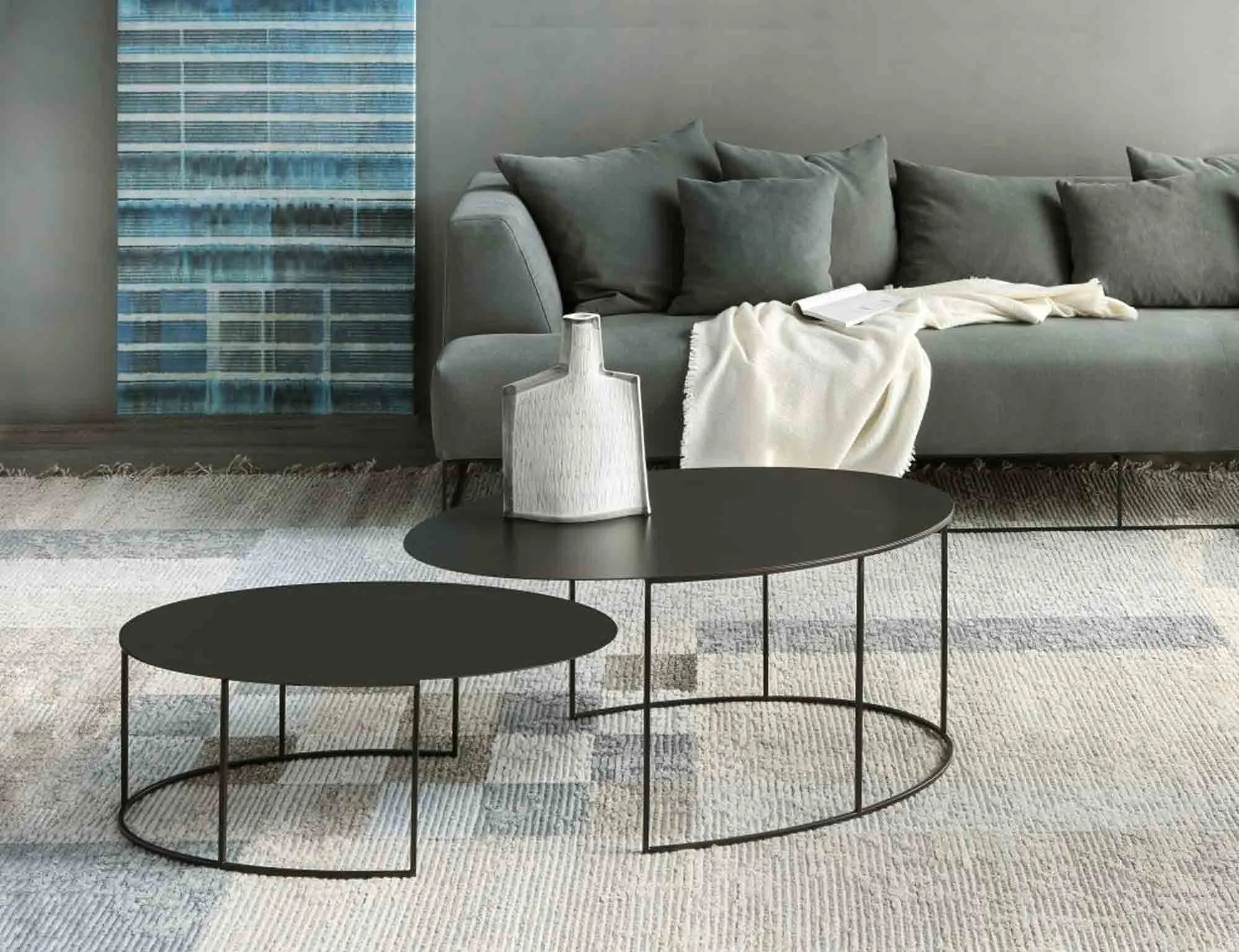 Slim Irony Oval - Low Table