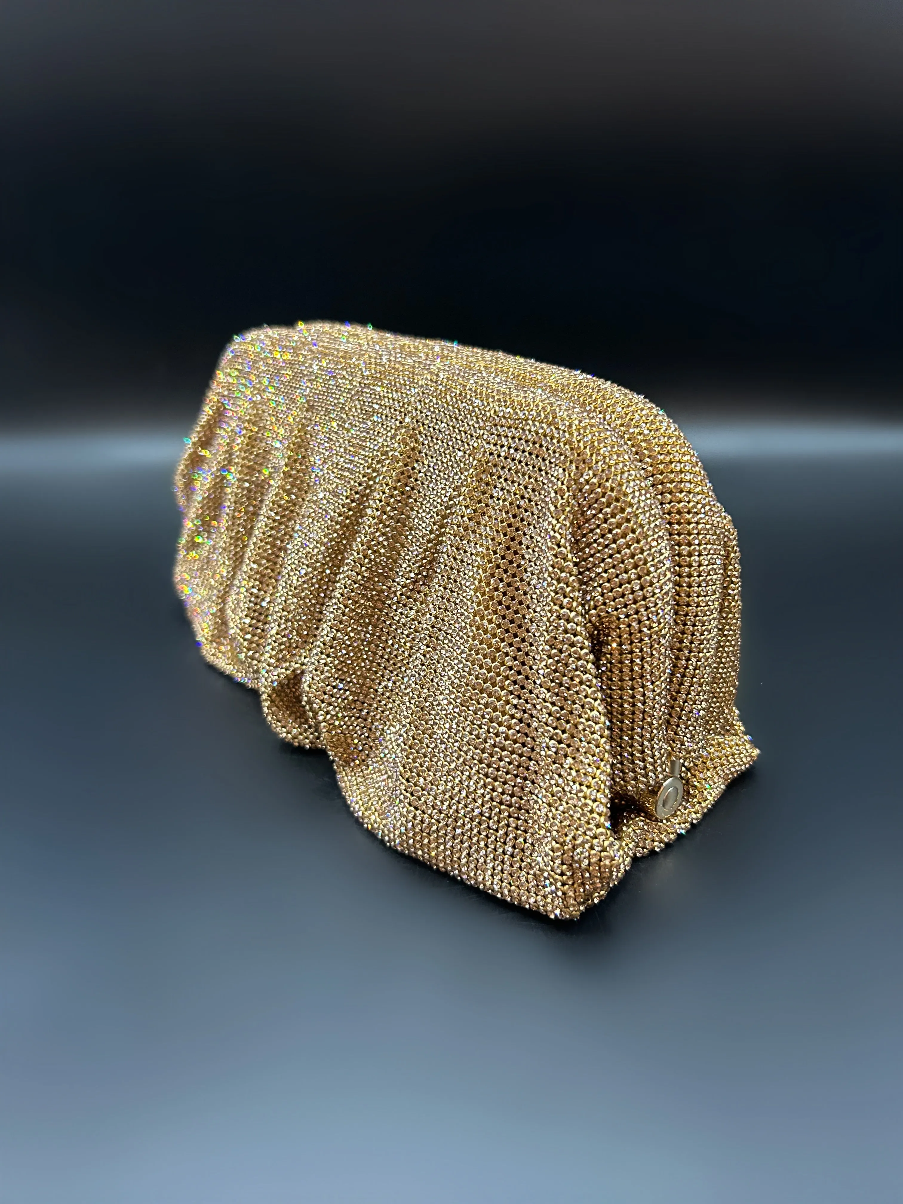 Slouchy Clutch Gold