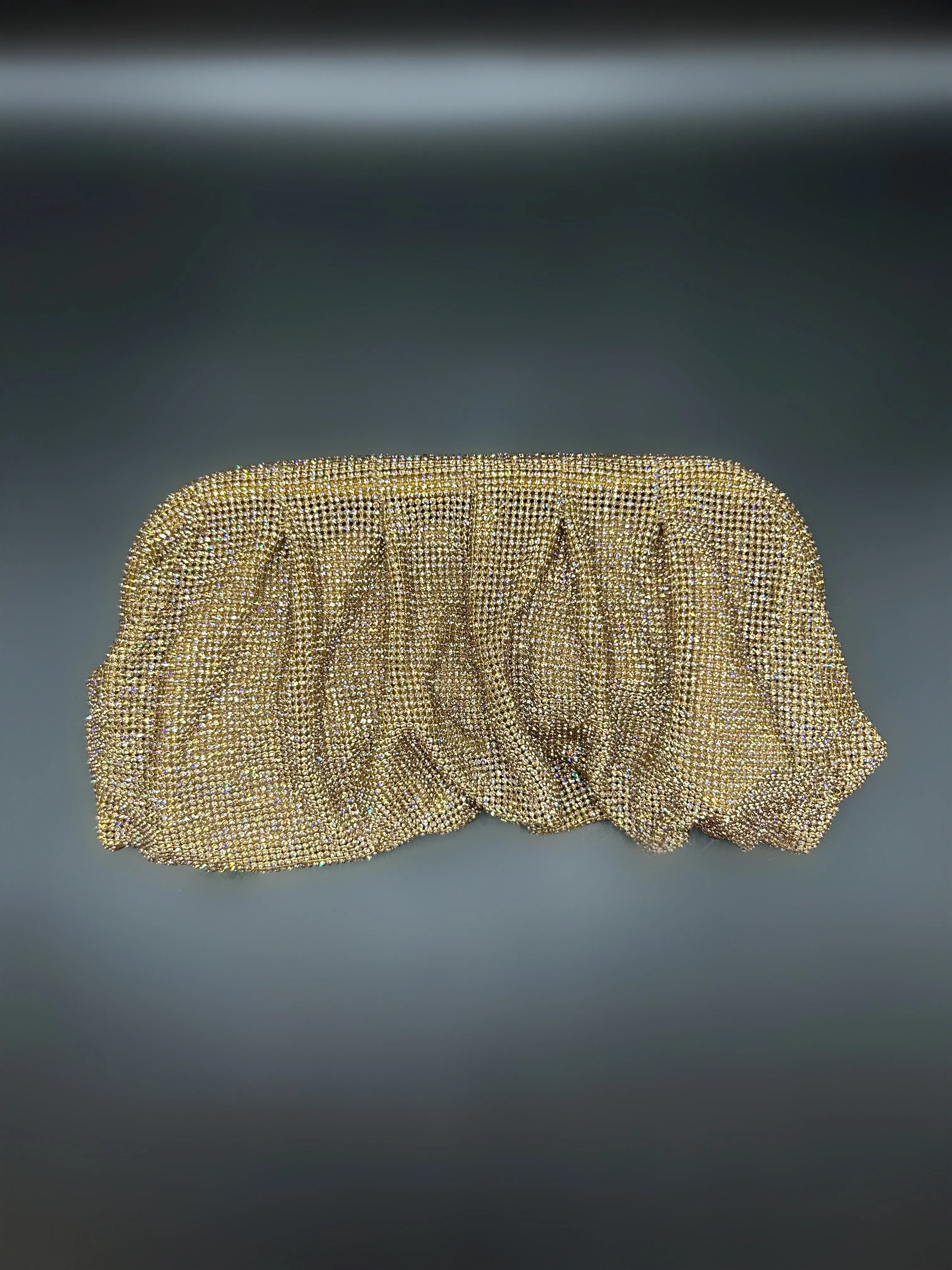 Slouchy Clutch Gold