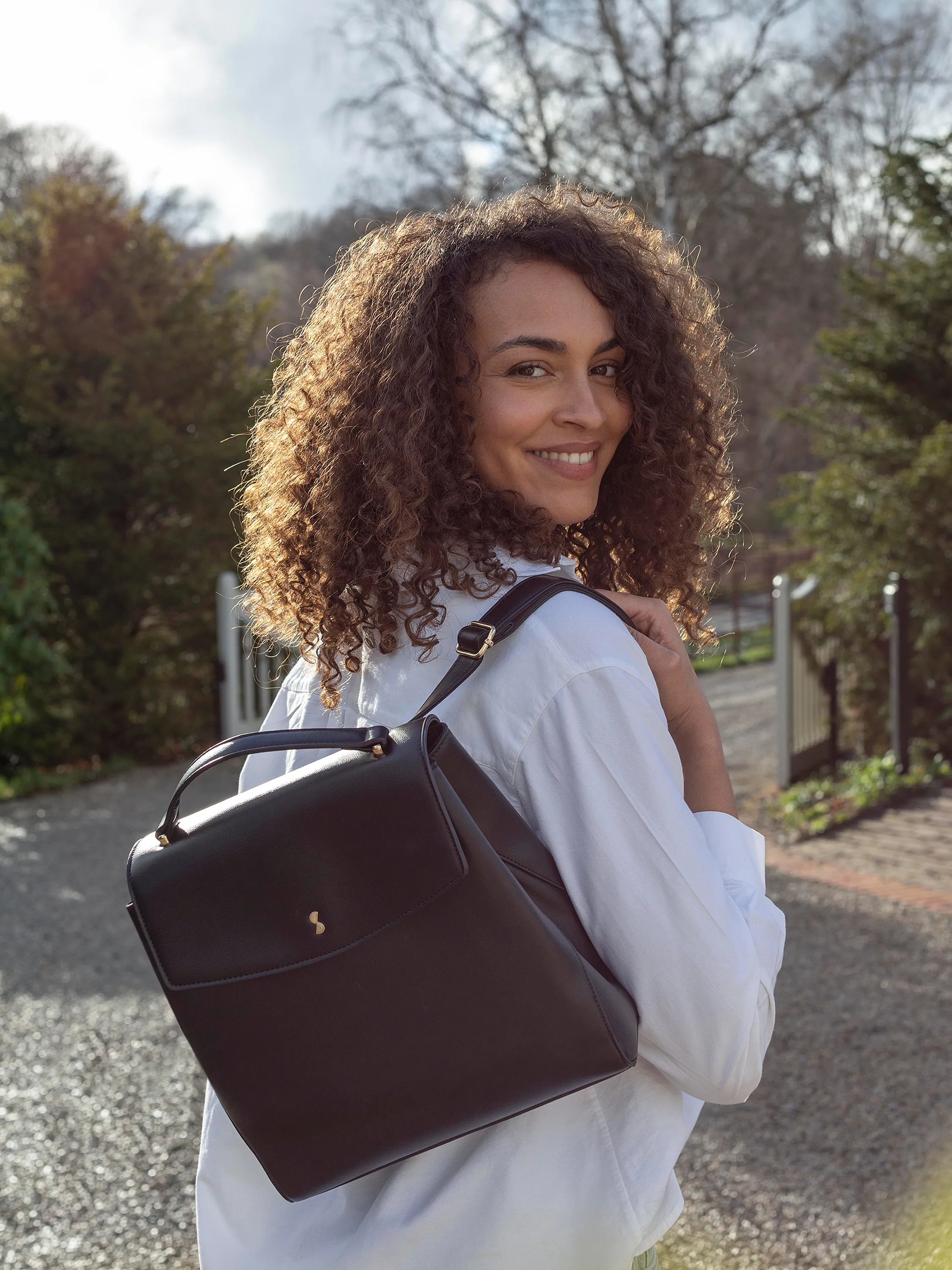 Small Backpack Bag - Black