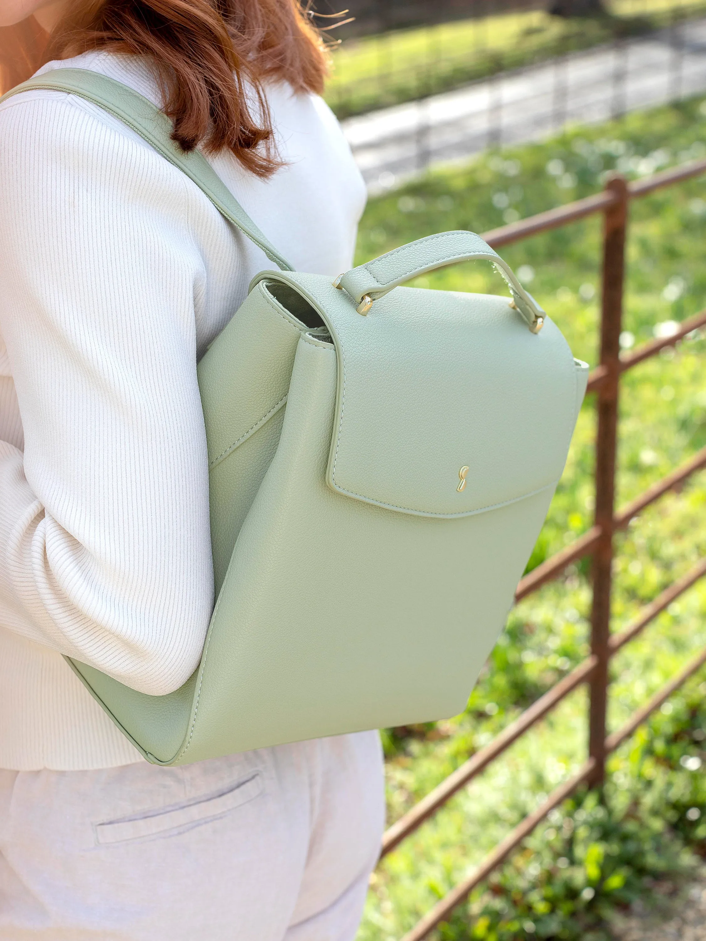 Small Backpack Bag - Green