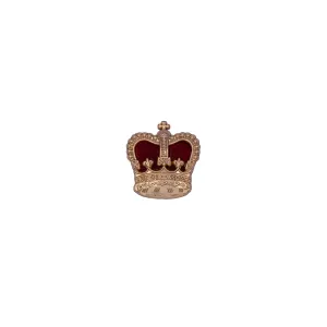 Small Crown Shoulder Strap Badge