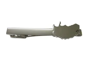 South Africa Map Shape Square Tie Clip