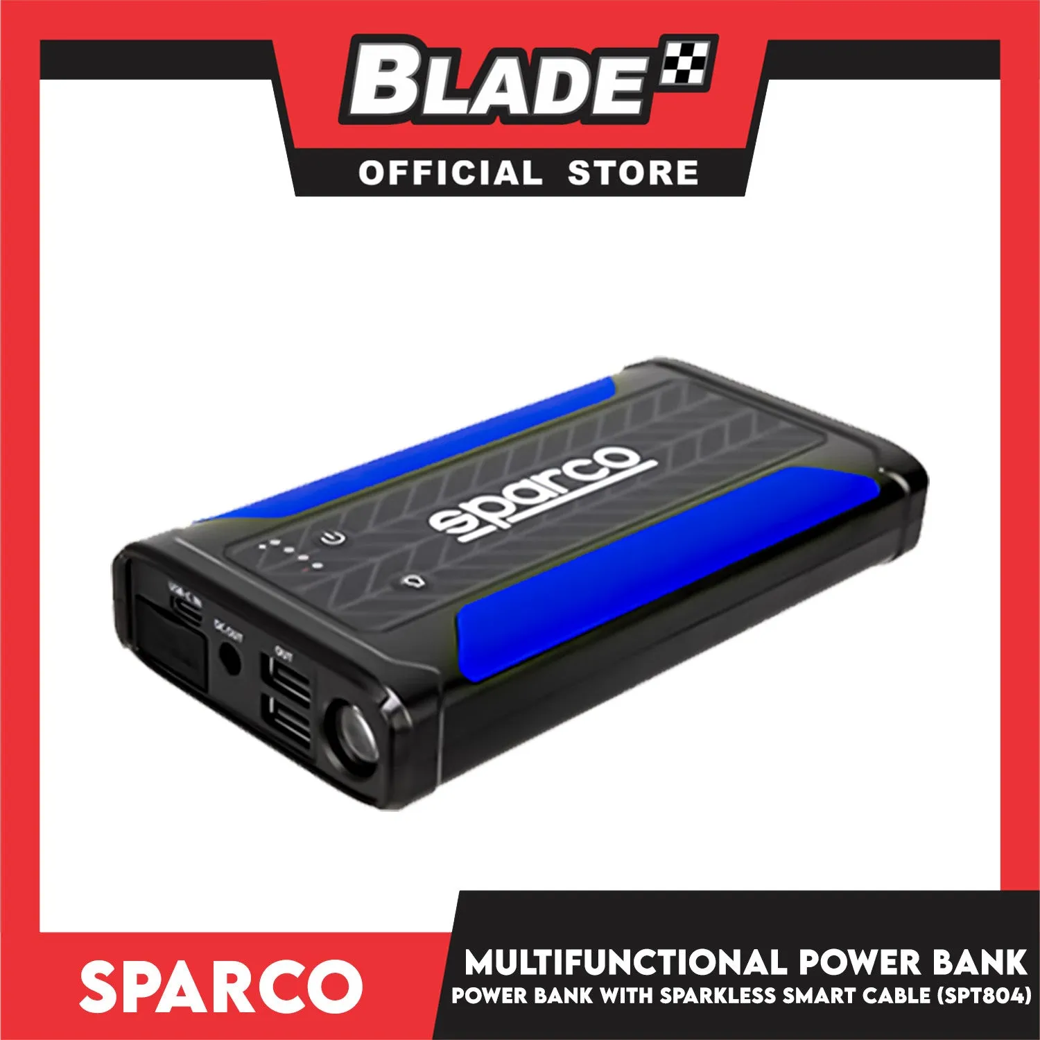 Sparco 8000mAh Jump Starter Multifunctional Power Bank SPT804