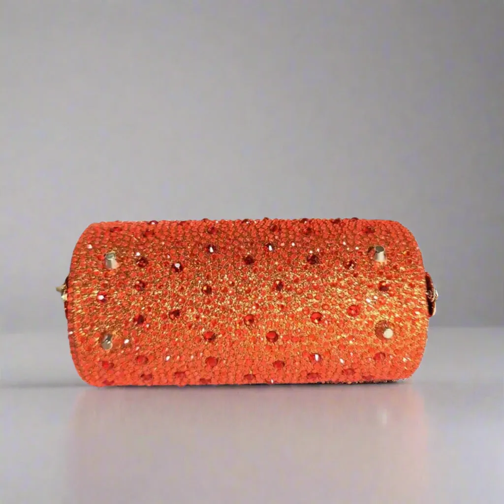 Sparkling Orange Evening Bag