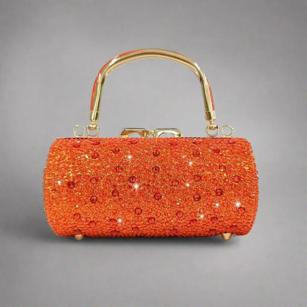 Sparkling Orange Evening Bag