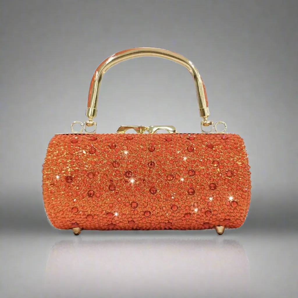 Sparkling Orange Evening Bag