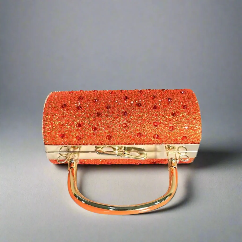 Sparkling Orange Evening Bag