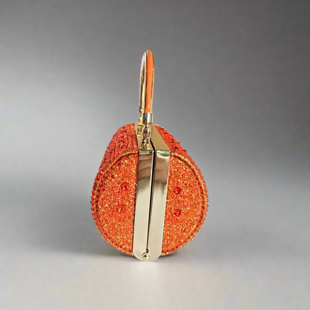 Sparkling Orange Evening Bag