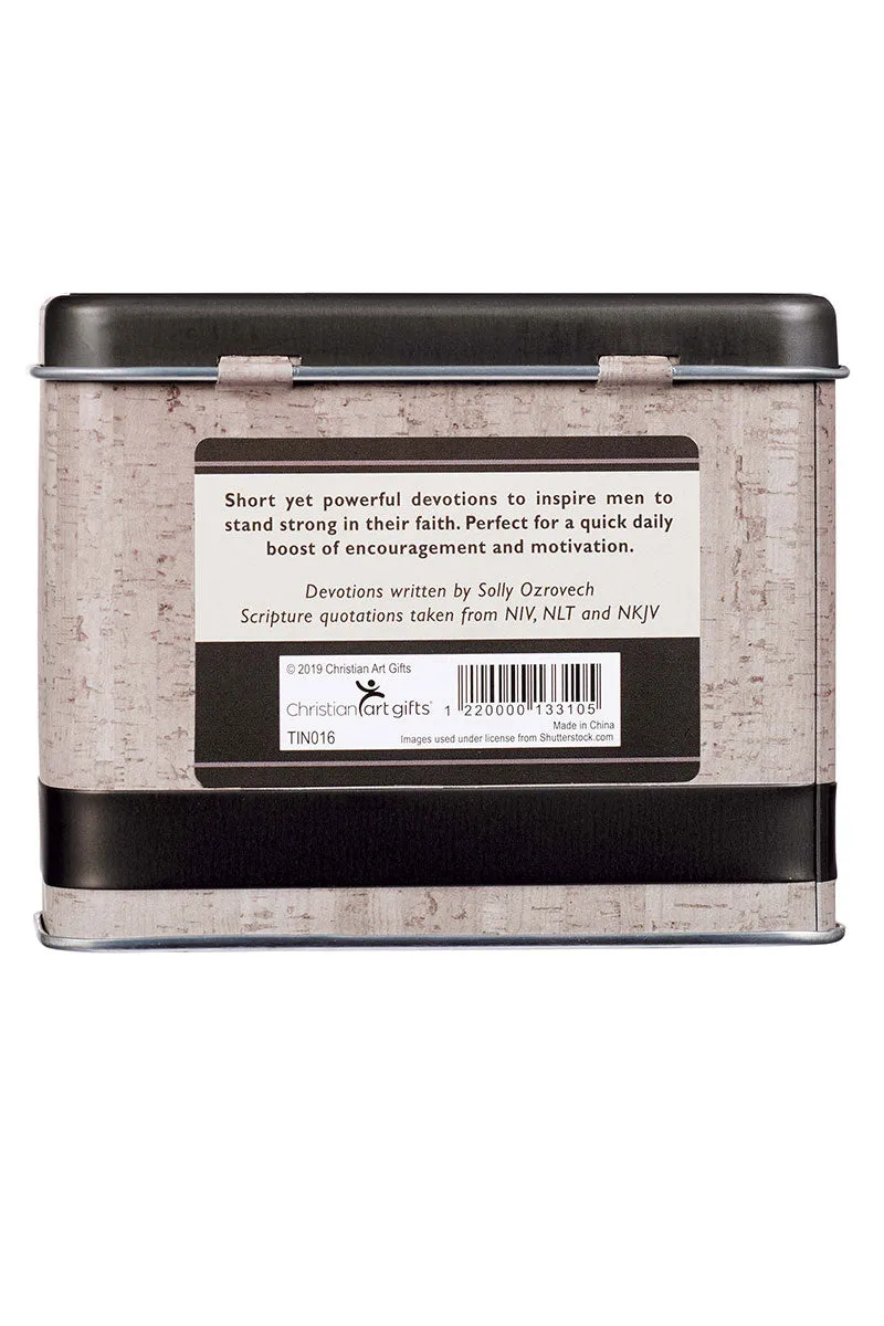 Stand Firm Devotional Cards for Men in a Tin