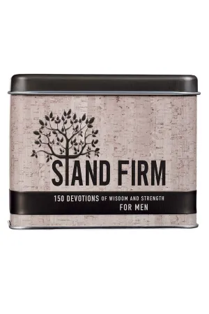 Stand Firm Devotional Cards for Men in a Tin