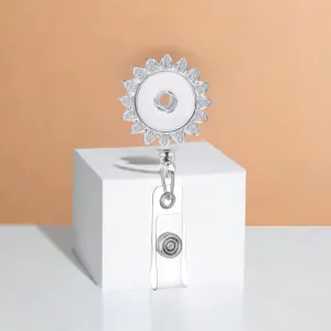 Statement Sunflower Swivel Clip Badge Reel