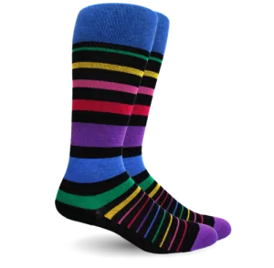 Stripe Cotton Black Multi Energy Socks