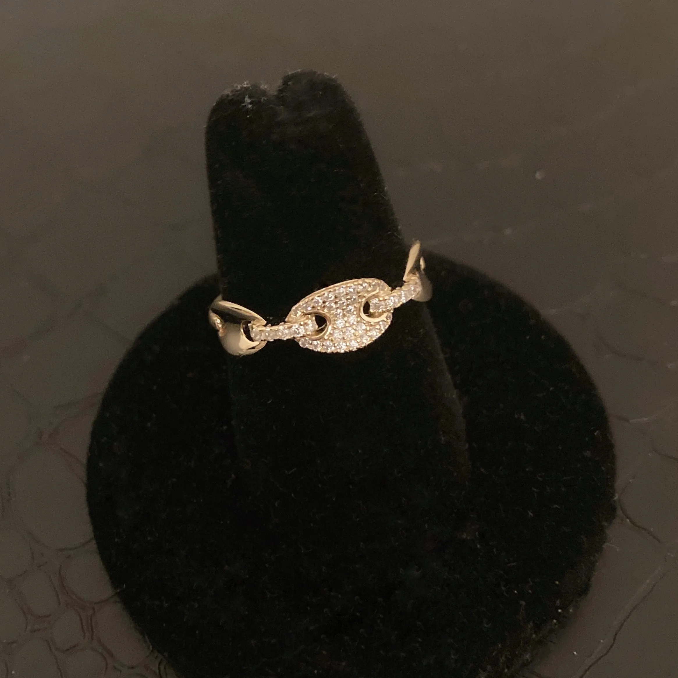 Studded Link Ring