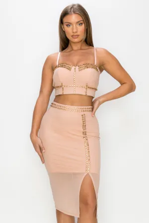 Studded Stone in Nude