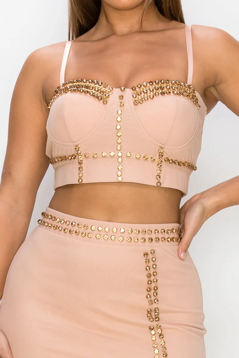 Studded Stone in Nude