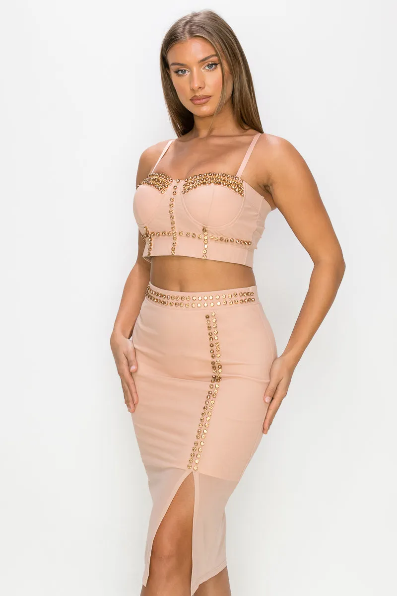 Studded Stone in Nude